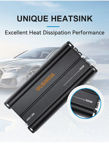 Amplificateur de puissance de <span class=keywords><strong>voiture</strong></span> monobloc classe D <span class=keywords><strong>500W</strong></span> Amplificateur audio mono-bloc en aluminium 1 canal avec croisements pour voitures - Product Image 6