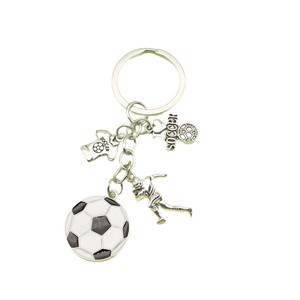 Porte-clés mousqueton en métal personnalisé, thème Coupe du Monde 2026, en alliage de zinc, souvenir promotionnel, style vintage et mode - Product Image 1