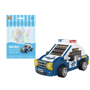Kit de véhicules d'aventure en mini blocs de construction Loz, camion de pompiers, hélicoptère, assemblage facile - Product Image 2