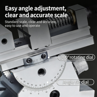 Étau universel de précision à rotation 360°, réglable en angle, étau sinusoïdal pour machine de fraisage manuelle