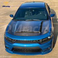 Capot ventilé en fibre de carbone de style démon pour Dodge Charger 2015-2023 GT R/T Daytona Scat Pack Hellcat