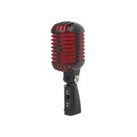 Mikrofon Kardioid Profesional Yalimic Vintage Harga Terjangkau Bergaya Retro Berbahan Logam Dinamis untuk KTV Desain Konektor XLR Berkabel