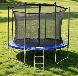 <span class=keywords><strong>Trampoline</strong></span> d'extérieur pour enfants de 5 à 16 pieds <span class=keywords><strong>avec</strong></span> <span class=keywords><strong>filet</strong></span> de sécurité en PE, fabriqué sur mesure pour un usage domestique - Product Image 3