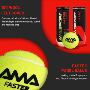 2025 amasport ลูกเทนนิสแพดเดิลขั้นสูงทนทานสำหรับผู้เริ่มต้นฝึกเพิ่มความบันเทิงแบบมีแรงดัน - Product Image 3