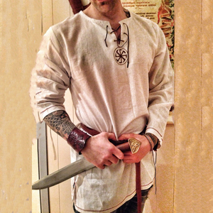 Disfraz de Caballero Medieval, Túnica de Cosplay, <span class=keywords><strong>Disfraces</strong></span> de Halloween para <span class=keywords><strong>Hombre</strong></span>, Disfraz de Pirata para Adultos, Ropa Elegante, Camisas de <span class=keywords><strong>Carnaval</strong></span>, Caballero - Product Image 6