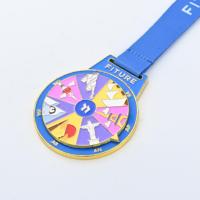Médaille personnalisée en métal plaqué or antique en forme de nid d'abeille pour les activités scolaires