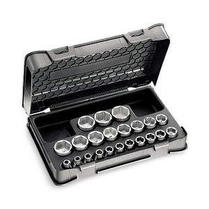 235 1/2 In Drive <b>Socket</b> Set Metric And Sae With Case - Product Image 2