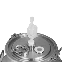 Bouchon conique en caoutchouc silicone avec trou, de qualité alimentaire, pour baril de fermentation, valve de sas de fermentation, brassage de bière maison