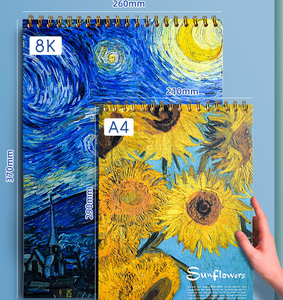 Sổ phác thảo khổ A4, lò xo, giấy vẽ bền, không chứa axit, dành cho trẻ em, thanh thiếu niên và người lớn, rất tốt cho đồ dùng mỹ thuật - Product Image 2