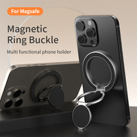 Nouveauté : Support de téléphone magnétique double face N52 ultra puissant, pliable et portable, compatible avec tous les supports métalliques