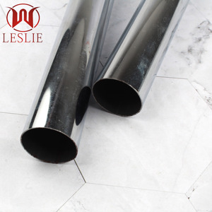 Support de <span class=keywords><strong>tringle</strong></span> de <span class=keywords><strong>penderie</strong></span> LESLIE en tube rond en fer noir, 25 mm, non-démontable - Product Image 2