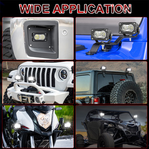 3 Inch Lái Xe Combo Chùm 20W Xe Offroad Xe Tải Một Trụ Cột Mui Xe Gắn Kết Cuộn Thanh Núi Mini 4x4 <span class=keywords><strong>LED</strong></span> Lái Xe Ánh Sáng - Product Image 3