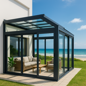 Tất cả các mùa sunrooms & vườn phòng Nhiệt phá vỡ nhôm cách nhiệt bức tường kính và mái nhà hệ thống cho Châu Âu - Product Image 1