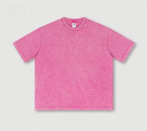 Camiseta Vintage Oversize para Hombre, Estilo Americano, Lavado Ácido, Desgastada, Personalizable - Product Image 4