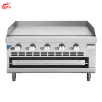 Plaque de cuisson en acier inoxydable avec pare-éclaboussures pour steak et burger de restauration rapide (GS36lt)