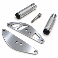 Support de pied gauche en alliage d'aluminium chromé HSKABIN pour vélo électrique Yozma IN10 / IN10 Pro E Moto Shift Lock