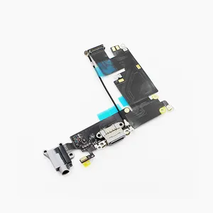Asli untuk iPhone 6Plus 6 7 7plus pengisi daya USB Port konektor Dock Kabel Flex pengisian dengan mikrofon perbaikan pengganti