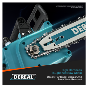 12-inch blauwe snoerloze borstelloze elektrische kettingzaag, 4AH accu, 20V, draagbaar, compact, handzaam, gebruikt voor houtzagen - Product Image 5