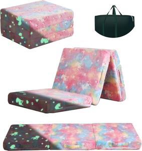 Canapé-lit pliable coloré en mousse compressée pour enfants, bébés et tout-petits, idéal pour le salon - Product Image 6