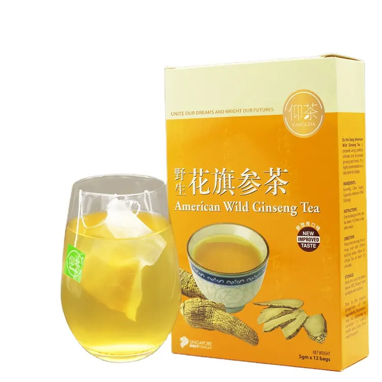 Antioksidan sağlık premium çin amerikan çantası guangzhou ginseng çayı