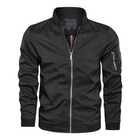 Veste Homme Personnalisée avec Logo, Coupe-Vent d'Automne à Manches Longues, Blouson Décontracté ou Bomber