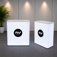 Table de comptoir portable pliable avec éclairage LED pour salons professionnels, publicité et promotion d'événements – Table pop-up en gros