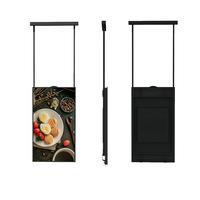 Rongfengyuan - Reproductor de Publicidad para Interiores de Doble Cara y Alto Brillo, Montado en la Pared, con Pantalla Android de 3265 Pulgadas y Control Remoto
