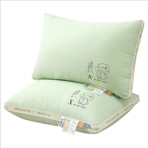 Antibacterial Anti Mite <b>Pillow</b> Rectangle Green Synthetic Fiber Filler 95%+ For Adult Home Use Student Dormitory Sleep Support - Product Image 1