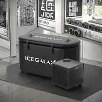ICEGALAX meilleur pas cher 1/2HP 310L ensemble entier refroidisseur d'eau plongeant froid système de refroidissement par eau refroidir 41F-104F refroidisseur autoportant