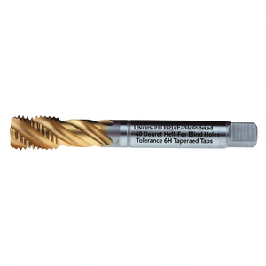 Tarauds universels coniques à pas fin, hélice de 40 degrés, revêtement TiN, pour trous aveugles, tolérance 6H - Product Image 2