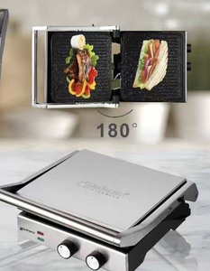 Presse à sandwich électrique Hoffmans de qualité supérieure, 2200W, gril BBQ à 180 degrés, plaque <span class=keywords><strong>large</strong></span> de 28 cm pour les grandes familles - Product Image 2