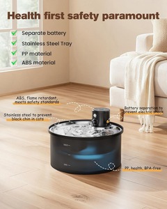 Fontanella d'<span class=keywords><strong>Acqua</strong></span> Automatica <span class=keywords><strong>per</strong></span> <span class=keywords><strong>Gatti</strong></span> e Cani con Sensore, 4000mAh, 3.2L, Dispenser d'<span class=keywords><strong>Acqua</strong></span> in Plastica a Batteria - Product Image 5