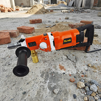 Machine de forage diamantée 2200W, foreuse diamantée 180mm avec support et mèches, pour forage humide ou à sec