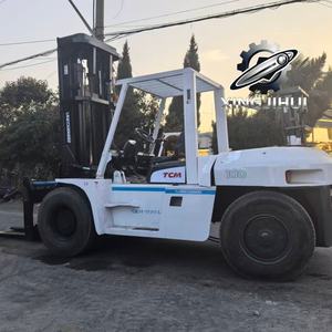 รถยก TCM FD100Z8 10 ตัน รถยกมือสองจากญี่ปุ่น 10 ตัน เครื่องยนต์ Isuzu 6BG1 รถยกใช้แล้ว รถยกใช้น้ำมันเชื้อเพลิง 4000 มม. 10000 กก. - Product Image 4