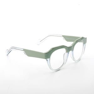 نظارات أسيتات سميكة بألوان متنوعة، أحدث طراز من النظارات، نظارات بيضاوية للنساء، نظارات بصرية من الأسيتات - Product Image 1