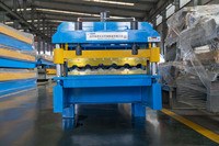 Machine de formage de tôles Eurotile entièrement automatique FORJEN avec moteur à engrenages pour tuiles de toit en acier coloré, marché africain