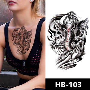 <span class=keywords><strong>Acheter</strong></span> de nouveaux autocollants de tatouage temporaire imperméables à l'eau conception tribale demi-bras corps tatouage processus d'impression par transfert d'eau - Product Image 5