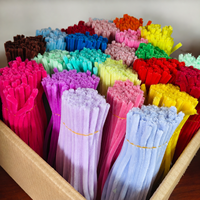 Bâtonnets de chenille arc-en-ciel 30 cm, fils chenille pour créations florales DIY, artisanat fait main, vente en gros, fournisseur de couleurs personnalisées