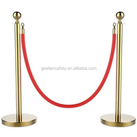 Barrière de file d'attente avec ceinture rétractable, poteau de séparation de rangée 1