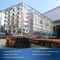 Équipement d'eau ultra pure RO & EDI à deux étages, machine à eau de haute pureté industrielle pour l'industrie électronique et semi-conductrice