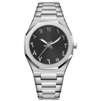 Montre-Bracelet Homme Personnalisée Marque Fabricant Mouvement Quartz Décontractée Étanchéité Cadran Arabe Design Minimaliste MW05