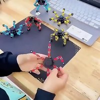 Giroscopio versátil para niños, espiral de dedo, cadena de juguete versátil, transformación, juguete de descompresión creativo