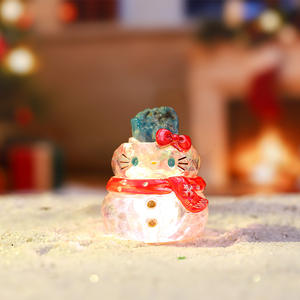 Boîte à surprise miniature en cristal de Noël, <span class=keywords><strong>elfe</strong></span>, boîte aveugle, décoration de bureau créative de Noël - Product Image 5