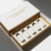 Boîtes rigides haut de gamme personnalisées avec estampage à chaud et fermeture magnétique pour les ensembles cosmétiques de collagène et de peptides