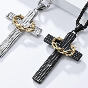 Personalized CROSS <b>Necklace</b> for Women <b>Boys</b> Girls Catholic Christian Baptism Fashion <b>Chains</b> <b>Necklaces</b> - Product Image 1