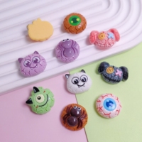 Perles en résine à paillettes dégradées en forme de fleur à cinq pétales de 25 mm pour ornements DIY et accessoires de scrapbooking