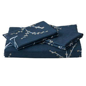 Juego de Funda Nórdica de Fibra Sintética con Estampado de Hojas y Ramas, Estilo AB, Tres Piezas, Reversible, Superventas Transfronterizo - Product Image 5