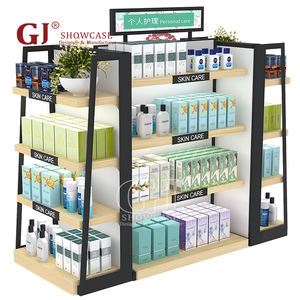 Étagère de présentation de produits de beauté coréens en gros, présentoir de maquillage, étagères de produits de beauté au détail, étagères à cheveux, étagères à cosmétiques avec éclairage - Product Image 4