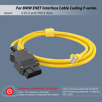 Cable de Interfaz ENET OBD de Cabeza Cuadrada para Codificación de la Serie BM F, Escáner OBD2 Compatible con Funciones Ocultas