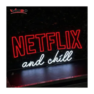 Winbo Wholesale diy neon light sign neon sign light wedding Wedding Decoration neon sign netflix and chill